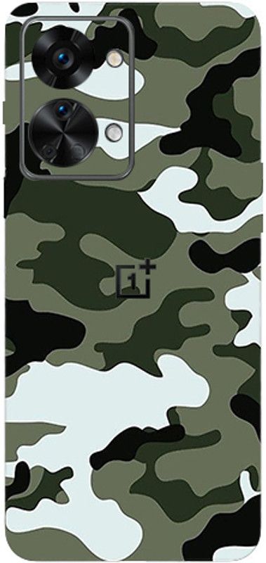 BugguSkin Oneplus Nord 2T (5g) Mobile Skin  (Ultra Super Camouflage Military Winter With High Matte Finish.)