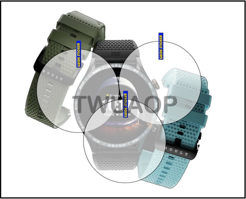 TWUAOP Screen Guard for BOULT ROVER SMARTWATCH  (Pack of 3)
