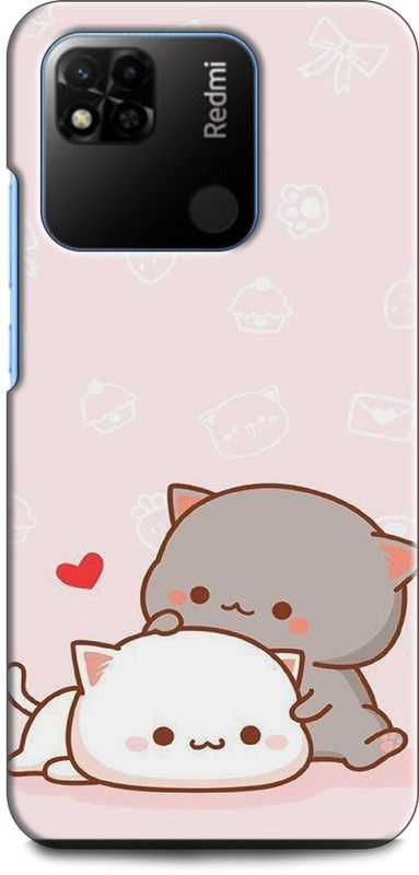 WallCraft Back Cover for REDMI 10A Sport LOVE, KITTY, COUPLE, EMOJII, CUTE CAT, TENOR, CARTONE  (Multicolor, Dual Protection, Pack of: 1)