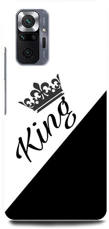 FRONK Back Cover for REDMI Note 10 Pro, KING, PRINCE, RAJA  (White, Hard Case, Pack of: 1)