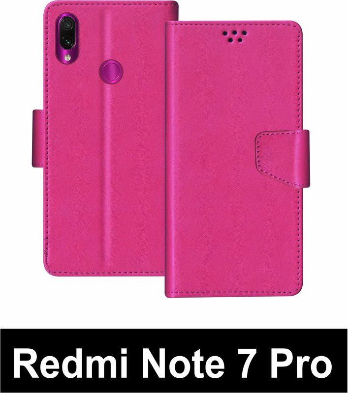 korumacase Flip Cover for Redmi Note 7 Pro  (Pink, Shock Proof, Pack of: 1)
