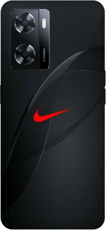 Dimora Back Cover for OPPO A 57e, NIKE LOGO EMBLEM JUSTDOIT SIGNSYMBOL  (Black, Hard Case, Pack of: 1)
