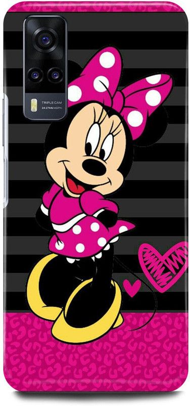 MP ARIES MOBILE COVER Back Cover for vivo Y51, MICKEYMICKEY MOUSE ARTCARTOON TEDDY DOLL  (Pink, Hard Case, Pack of: 1)