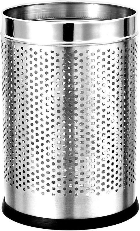 KARFE KARFE Stainless Steel Perforated Open Dustbin Set Of 1 Pcs, (10"x 14")Trash can Steel Dustbin  (Steel)