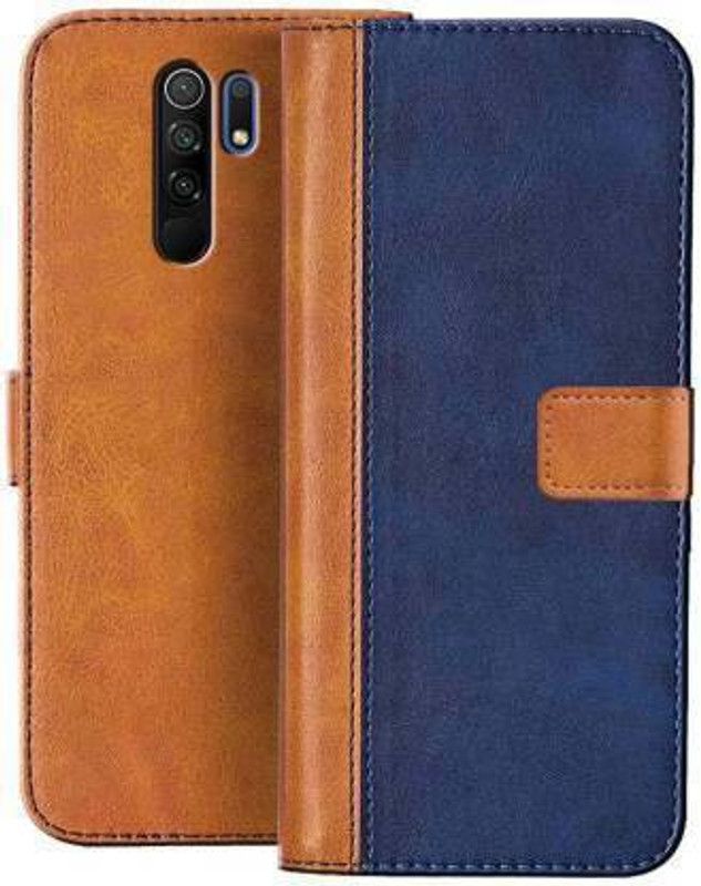 Urban Tech Flip Cover for Redmi 9 PrimeFlip Case | Magnetic Closure | Shock Proof Wallet Flip Cover  (Multicolor, Magnetic Case, Pack of: 1)