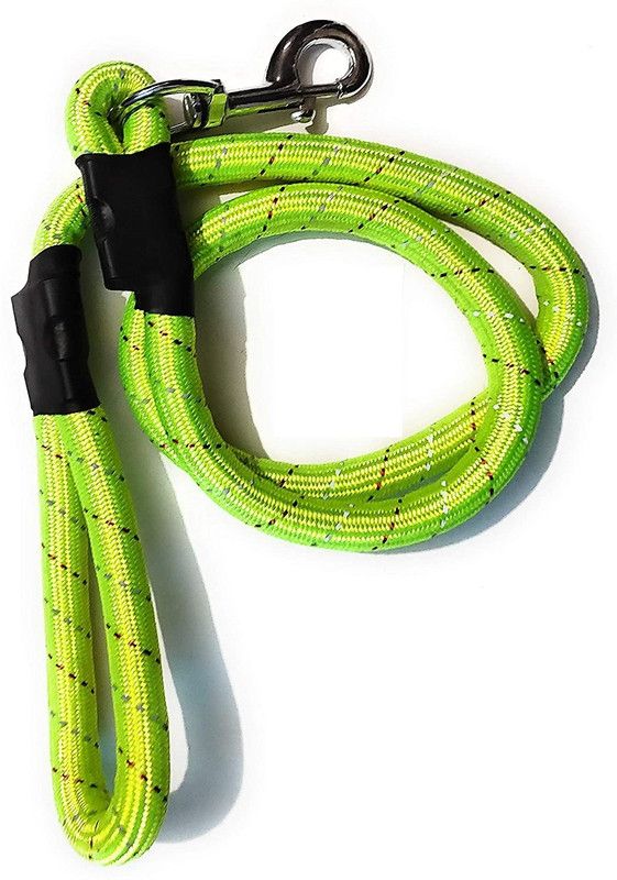 PeToys Reflecting Fancy Rope 9mm 150 cm Dog Cord Leash  (Green)