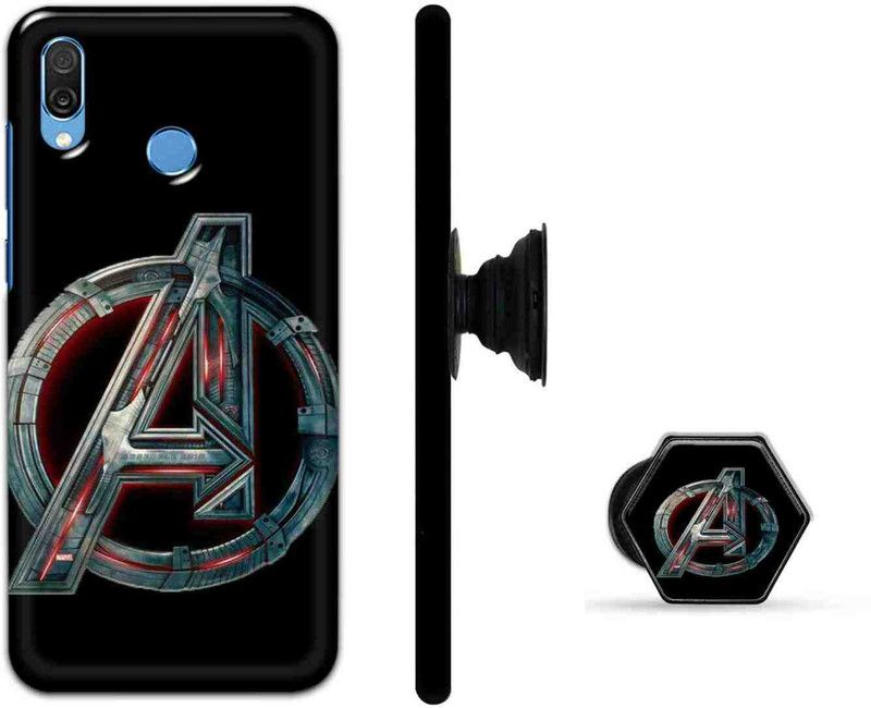 Deltavo Back Cover for Huawei Play  (Black, Silver, Cases with Holder, Pack of: 2)