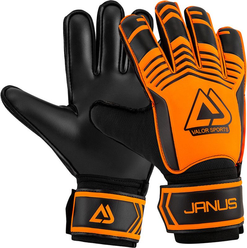 PALAY Football Goalkeeper Gloves for Kids Children Teen Anti-Slip Palm Football Martial Art Gloves  (Orange)