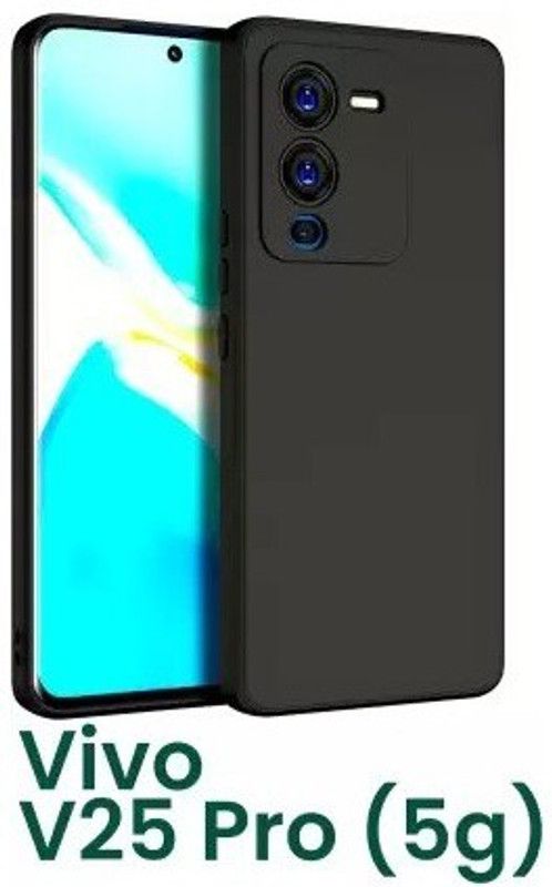 Chronic Back Cover for vivo V25 Pro  (Black, Shock Proof, Pack of: 1)