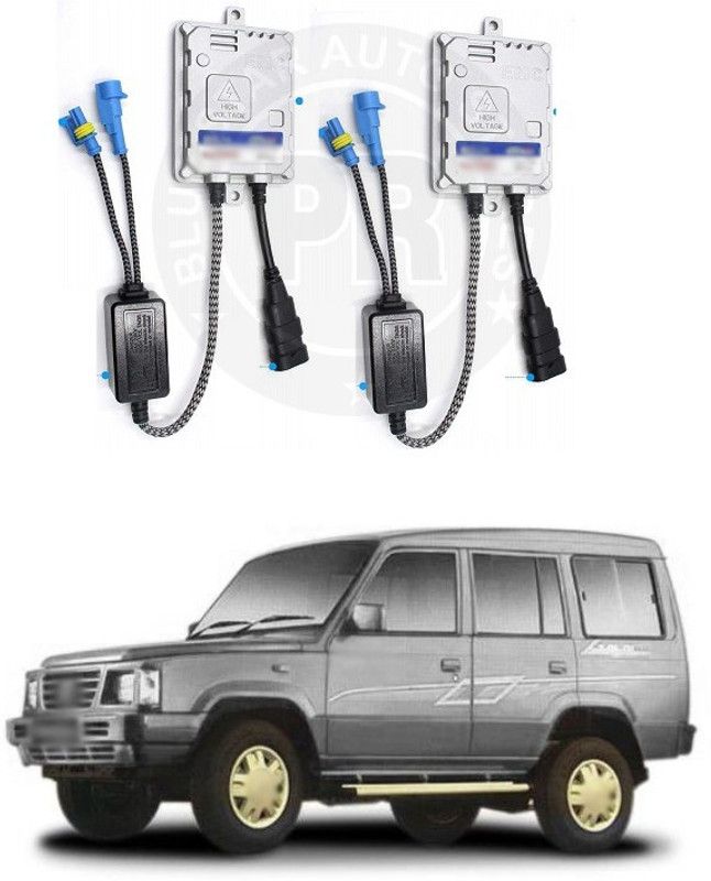 PRTEK HID Xenon Headlight Ballasts Replacement 55W Slim Ballast with Canbus EMC Super Decoder Alternate Current AC, 1 Pair Spacio Vehical HID Kit