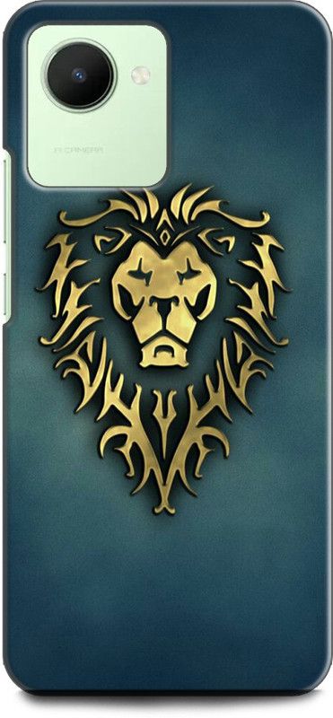 WallCraft Back Cover for Realme C30s, RMX3690 LION, THE KING OF JUNGAL, LION FACE  (Multicolor, Dual Protection, Pack of: 1)