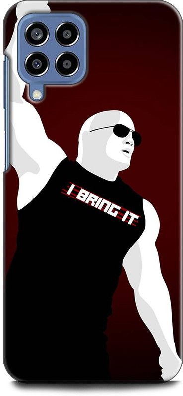 WallCraft Back Cover for SAMSUNG Galaxy M53 5G ROCK, WWE, DWAYNE, JHONSON  (Multicolor, Dual Protection, Pack of: 1)