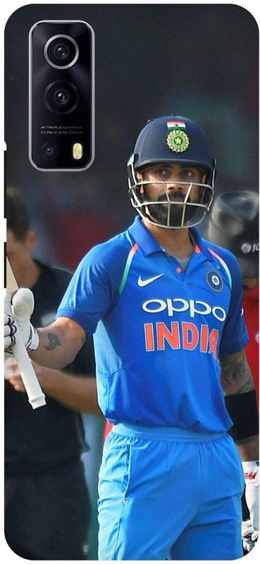 THE NARAYANA COLLECTIONS Back Cover for IQOO Z3- V2073A-VIRAT,KOHLI,RCB,IPL,CRICKETER  (Multicolor, Hard Case, Pack of: 1)