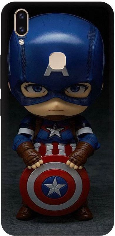 THE NARAYANA COLLECTIONS Back Cover for VIVO V9-1723-CARTOON,CAPTAIN,AMERICA,NOBEL  (Multicolor, Hard Case, Pack of: 1)