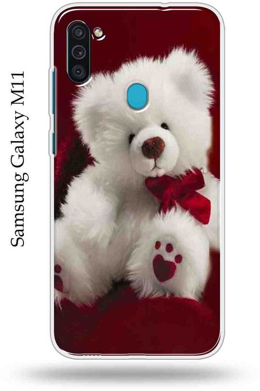 GAK Style Back Cover for Samsung Galaxy M11  (Red, White, Silicon)