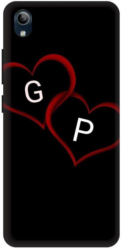 PHONE WALEY.COM Back Cover for VIVO Y90 , VIVO 1908 ,GP, G LOVES P,GP NAME, GP Love Printed  (Black, Hard Case, Pack of: 1)
