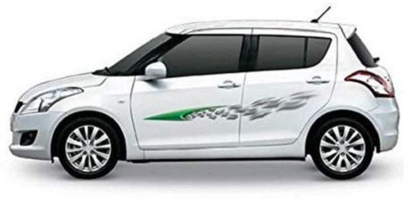 HRBull Sticker & Decal for Car  (Green, Gold)