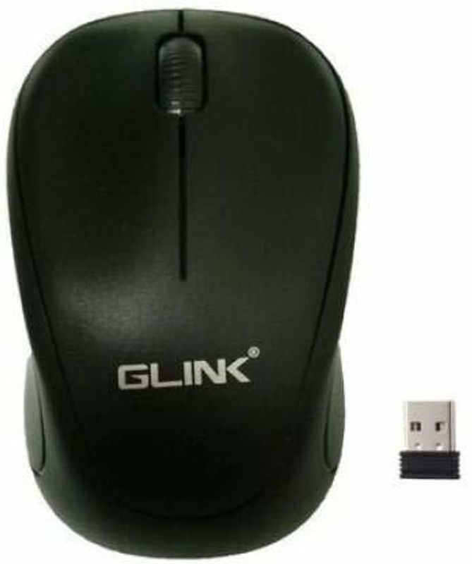 Glink GM-W-03 Wireless Mouse Wireless Optical Mouse  (2.4GHz Wireless, Black)