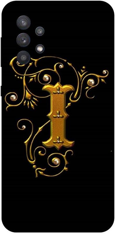 THE NARAYANA COLLECTIONS Back Cover for SAMSUNG GALAXY A32-I,LATTER,GOLDRN,ALPHABET,NAME  (Multicolor, Hard Case, Pack of: 1)