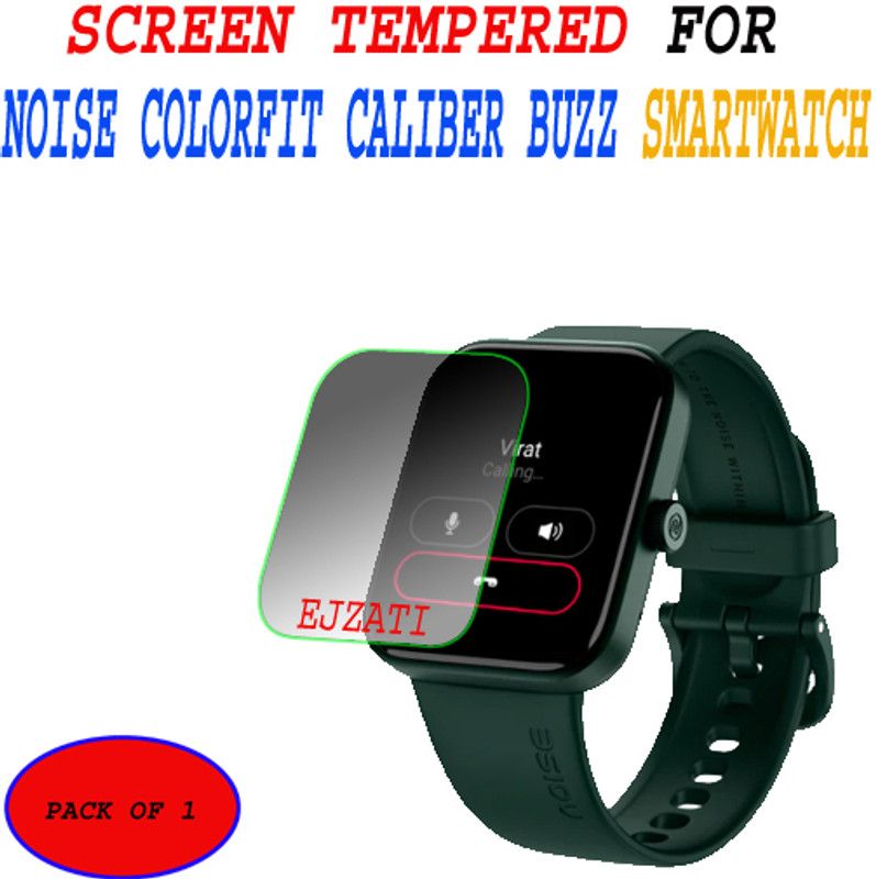 EJZATI Screen Guard for NOISE COLORFIT CALIBER BUZZ SMARTWATCH  (Pack of 1)