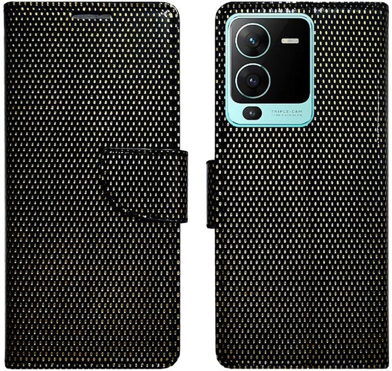 AD Enterprises Flip Cover for Vivo V25 5G  (Black, Magnetic Case, Pack of: 1)