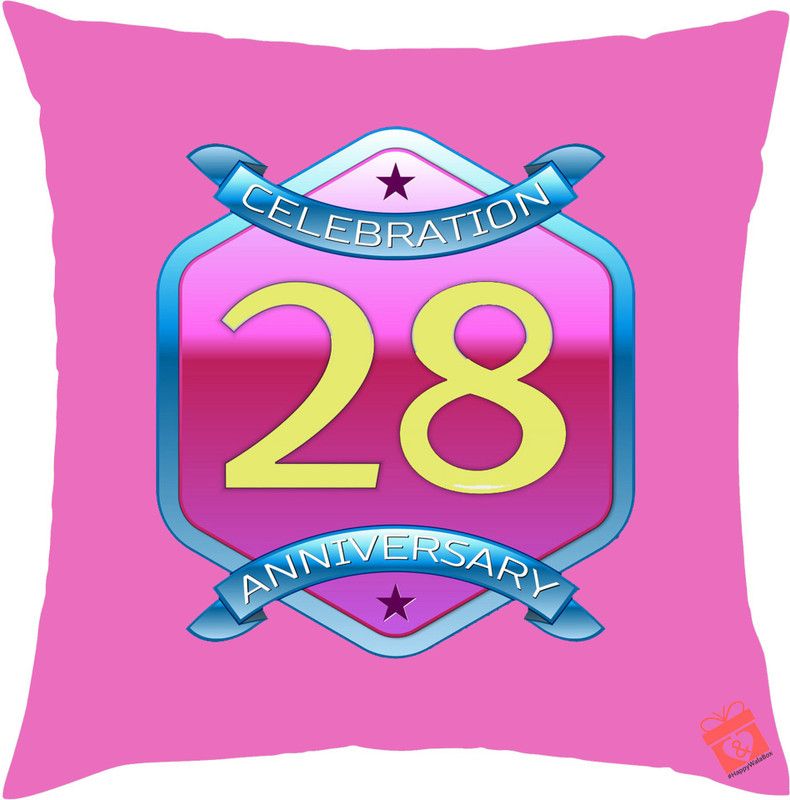 ME&YOU Microfibre Quote Printed Decorative Cushion Pack of 2  (Pink)