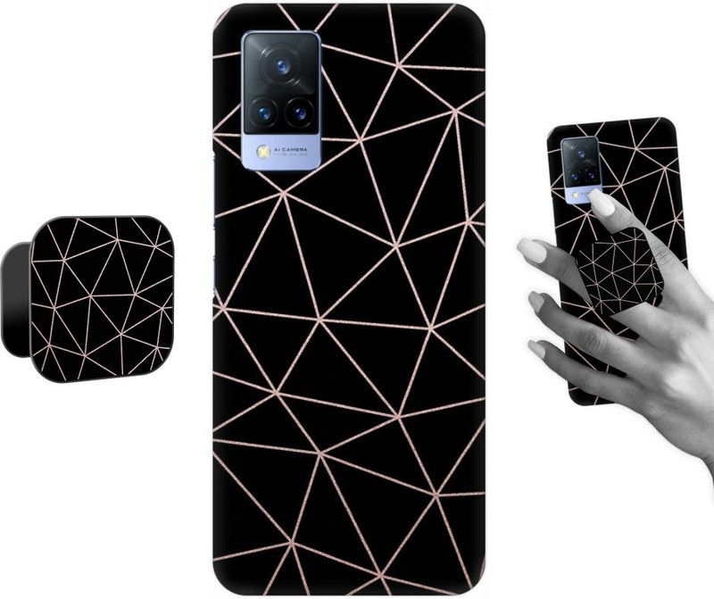 COBIERTAS Back Cover for Vivo V21, Vivo V21 5G  (Multicolor, Cases with Holder, Pack of: 1)