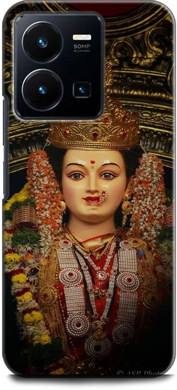 WallCraft Back Cover for Vivo Y35, V2205 DURGA MAA, MAA DURGA, GOD  (Multicolor, Dual Protection, Pack of: 1)