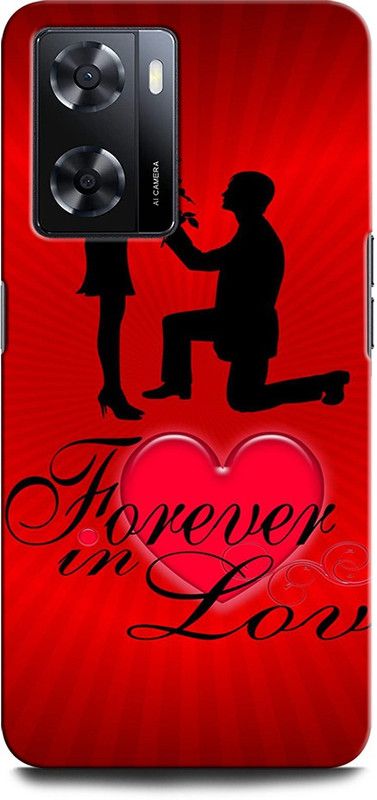 GRAFIQE Back Cover for OPPO A57 New LOVE, HEART, ROSE, FOREVER LOVE, COUPLE  (Multicolor, Shock Proof, Pack of: 1)