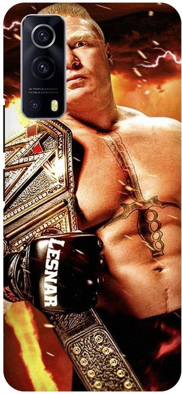 THE NARAYANA COLLECTIONS Back Cover for IQOO Z3- V2073A-BROCK,LESNAR,FOOTBALL,SPORTS,GAME  (Multicolor, Hard Case, Pack of: 1)