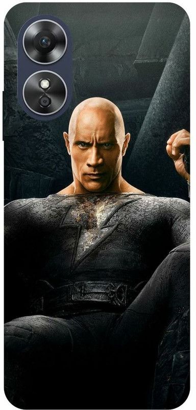 Dimora Back Cover for OPPO A17 ,ROCK BLACK ADAM WWE STAR  (Multicolor, Hard Case, Pack of: 1)