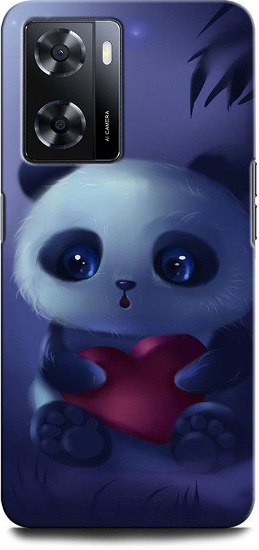 GRAFIQE Back Cover for OPPO A57 New PANDA, LOVE, BEAR, AMOR, ANIMATION, SAD PANDA  (Multicolor, Shock Proof, Pack of: 1)
