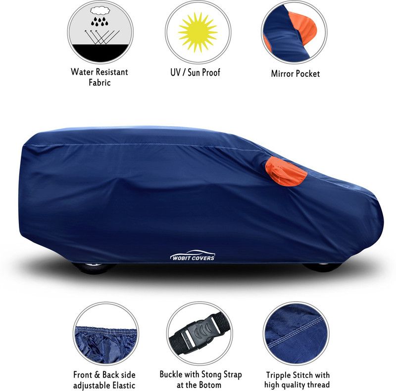 XAFO Car Cover For Audi SQ5 (With Mirror Pockets)  (Orange, Blue)