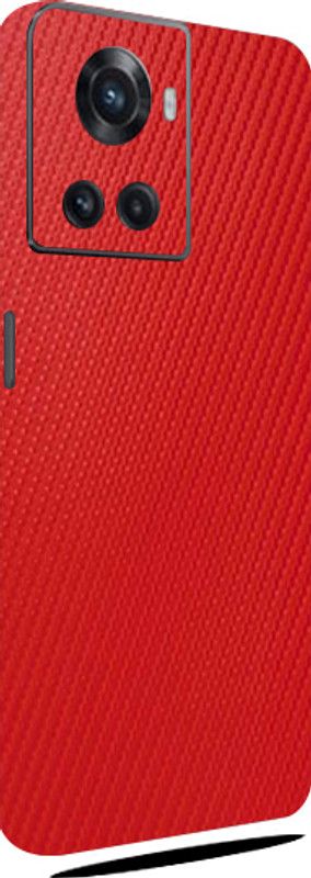 BUGGU OnePlus 10R 5G Mobile Skin  (Ultra Super Red Carbon Fibre Skin With High Mattte Finish.)