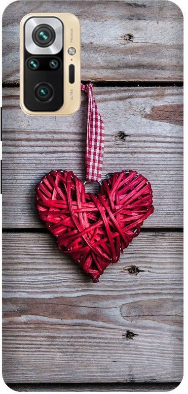 KARJUN Back Cover for Redmi Note 10 Pro Max, Red Heart Multicolour Printed Back Cover  (Multicolor, Hard Case, Pack of: 1)