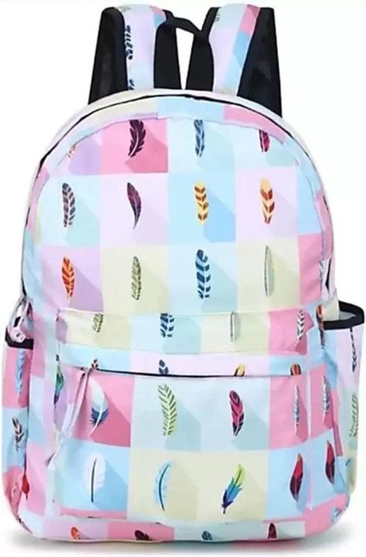 Small 15 L Laptop Backpack School College Backpack For Girls  (White)