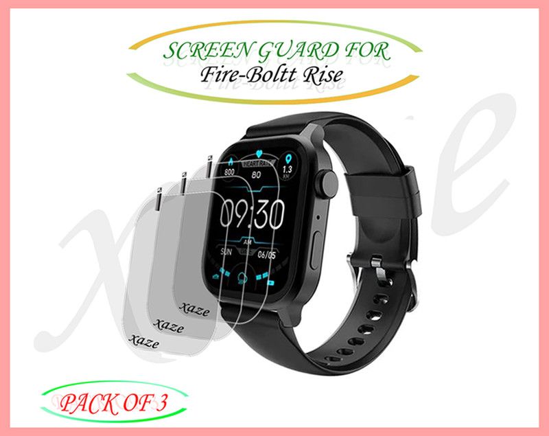 XAZE Screen Guard for Fire-Boltt Rise Smartwatch  (Pack of 3)