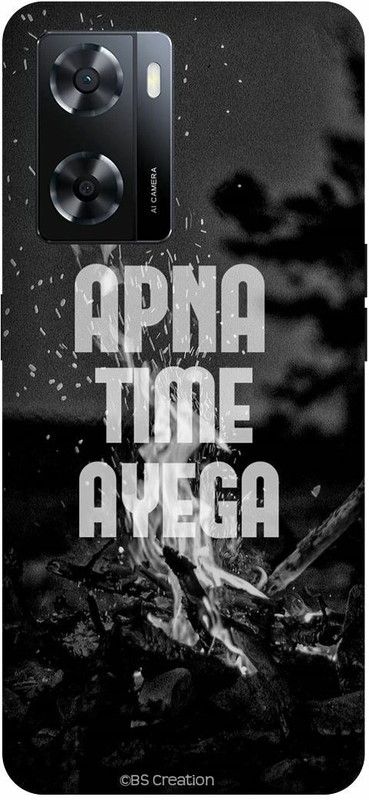 Dimora Back Cover for OPPO A57, APNA TIME AYEGA GULLY BOY  (Grey, Hard Case, Pack of: 1)