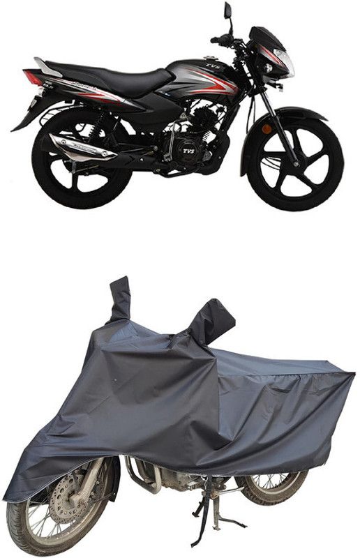 HEMSKAR Waterproof Two Wheeler Cover for TVS  (Sport, Black)