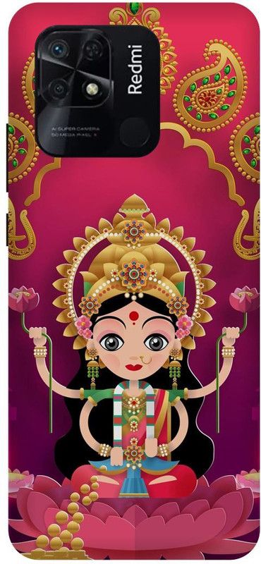 DIKRO Back Cover for REDMI 10, MZB0B6OIN, LAXMI, MATA,LAXMI, JI  (Pink, Hard Case, Pack of: 1)