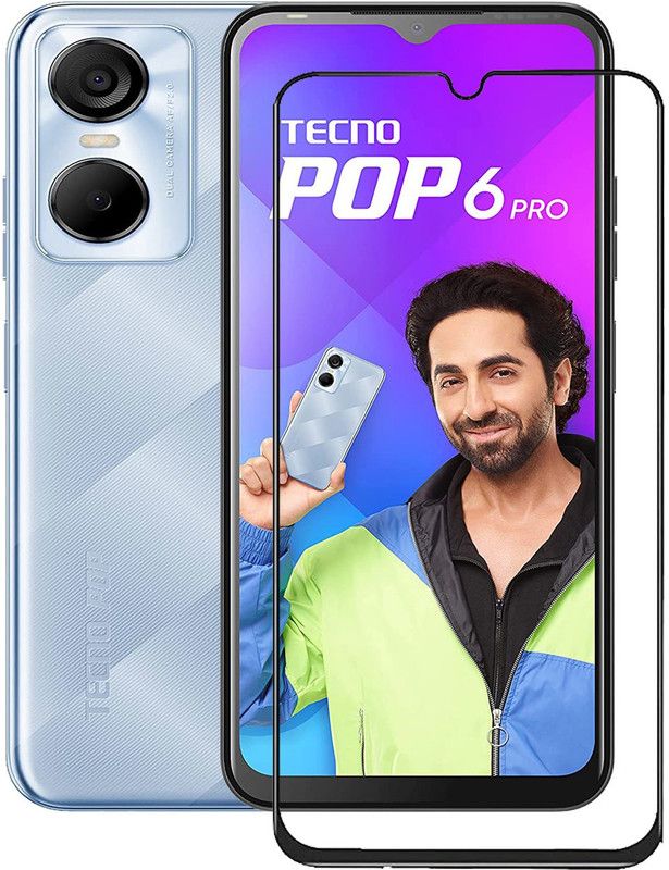 NSTAR Edge To Edge Tempered Glass for Tecno Pop 6 Pro  (Pack of 1)