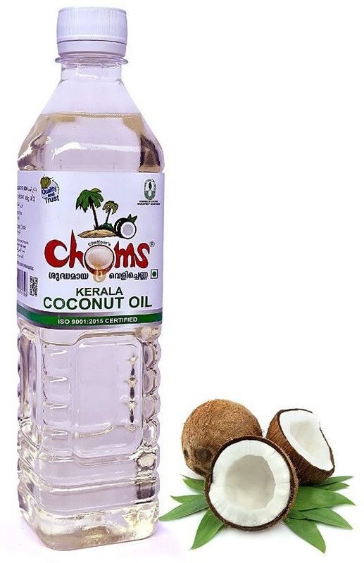 CHOMS 100% PURE KERALA COCONUT OIL , 500 ml bottle Coconut Oil Plastic Bottle  (500 ml)