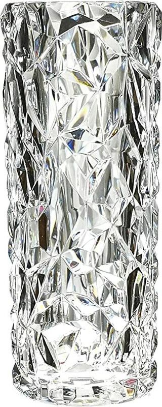 fizz shop Glass Vase  (7 inch, White)