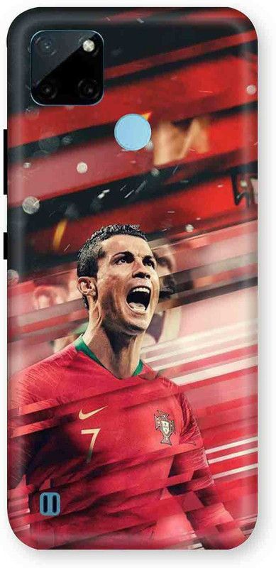 NDCOM Back Cover for Realme C21Y Cristiano Ronaldo Football Printed  (Multicolor, Hard Case)