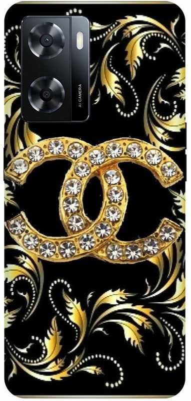 Dimora Back Cover for OPPO A57 ,OPPO A57ANEL LOGO GOLDEN BLACK  (Multicolor, Hard Case, Pack of: 1)