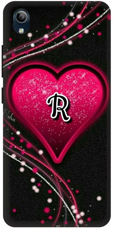 PHONE WALEY.COM Back Cover for VIVO Y91i , VIVO 1820 ,R letter,R name R word , Printed Back Cover  (Pink, Hard Case, Pack of: 1)