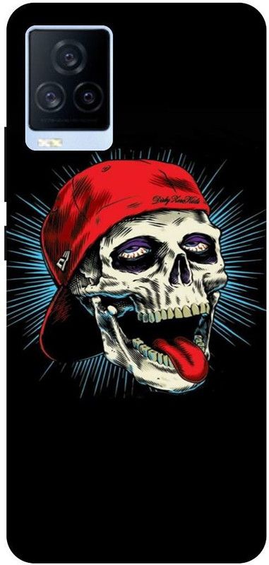THE NARAYANA COLLECTIONS Back Cover for IQOO 7- V2049A-SKULL,FUNKY,FUNNY,COOL  (Multicolor, Hard Case, Pack of: 1)