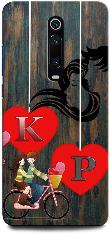 ORBIQE Back Cover for Redmi K20 KP, K LOVE P, P LOVE K, K LETTER, P LETTER, KP NAME  (Multicolor, Hard Case, Pack of: 1)