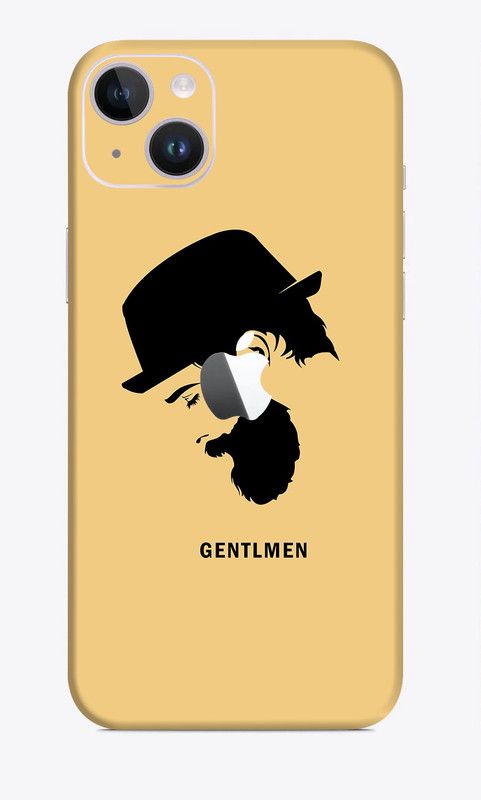 WeCre8 Skin's Apple iPhone 14 Mobile Skin  (Gentalmen Multicolor Mobile Skin With Cleaning Wipe)
