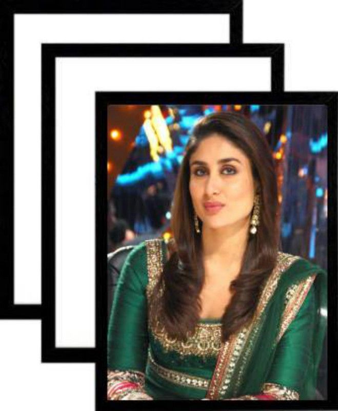NITYA COLLECTION Wood Personalized, Customized Gift Best Friends Reel Photo Collage gift for Friends, BFF with Frame, Birthday Gift,Anniversary Gift Wall  (Black, 3 Photo(s), a4 size)